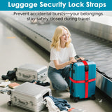 Travel Inspira Luggage Straps for Suitcases with TSA Lock, Protect Your Luggage Anti - Burst, High Visibility Color, Easy to Identify Luggage Adjustable Heavy Duty Belt for 20 - 32 Inch Suitcases