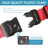 Travel Inspira Luggage Straps for Suitcases with TSA Lock, Protect Your Luggage Anti - Burst, High Visibility Color, Easy to Identify Luggage Adjustable Heavy Duty Belt for 20 - 32 Inch Suitcases