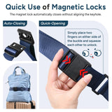 Travel Inspira Magnetic Quick - Release Travel Belt for Luggage Strap - Hands - Free, Lightens Load, Secures Multiple Bags, Adjustable & Lightweight for Effortless Travel