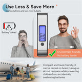 travel inspira Rechargeable Luggage Scale 110lb/50kg - Large Backlit Display - Stainless Steel - Portable Digital Hanging Scale for Suitcases, Bags, Packages (USB - C Charging Included)