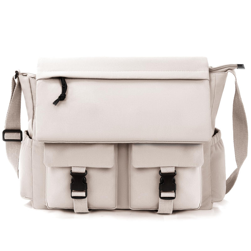 Travel Messenger Bag for Women Men: Durable Canvas Crossbody Handbag with Adjustable Strap Lightweight Laptop Purse Suitable for Outdoor Buiness or Work