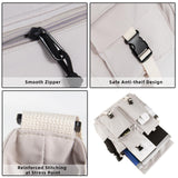 Travel Messenger Bag for Women Men: Durable Canvas Crossbody Handbag with Adjustable Strap Lightweight Laptop Purse Suitable for Outdoor Buiness or Work