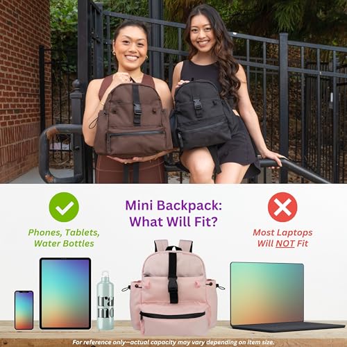 Travel Mozy Mini Backpack - Small Womens Backpacks, Cute Light Back Pack