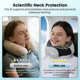 Travel Pillow - Neck Pillows for Airplanes, Memory Foam Travel Neck Pillow for Long Flights|Airport Travel Essentials 360° Support Gifts for Travellers With Eye Mask & Earplugs, Portable Carry Bag