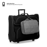 Travel Select Amsterdam Business Rolling Garment Bag, Softside Expandable Rolling 2 - Wheeled Suit Carrier, Black, One Size