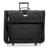 Travel Select Amsterdam Business Rolling Garment Bag, Softside Expandable Rolling 2 - Wheeled Suit Carrier, Black, One Size