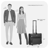 Travel Select Amsterdam Business Rolling Garment Bag, Softside Expandable Rolling 2 - Wheeled Suit Carrier, Gray, One Size