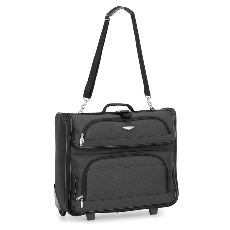 Travel Select Amsterdam Business Rolling Garment Bag, Softside Expandable Rolling 2 - Wheeled Suit Carrier, Gray, One Size
