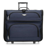 Travel Select Amsterdam Business Rolling Garment Bag, Softside Expandable Rolling 2 - Wheeled Suit Carrier, Navy, One Size