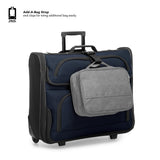Travel Select Amsterdam Business Rolling Garment Bag, Softside Expandable Rolling 2 - Wheeled Suit Carrier, Navy, One Size