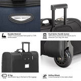 Travel Select Amsterdam Business Rolling Garment Bag, Softside Expandable Rolling 2 - Wheeled Suit Carrier, Navy, One Size