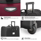 Travel Select Amsterdam Business Rolling Garment Bag, Softside Expandable Rolling 2 - Wheeled Suit Carrier, Red, One Size