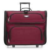 Travel Select Amsterdam Business Rolling Garment Bag, Softside Expandable Rolling 2 - Wheeled Suit Carrier, Red, One Size