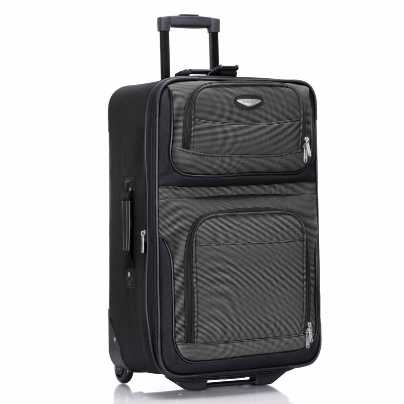 Travel Select Amsterdam Softside Expandable Luggage with Rolling Wheels, Gray, 25 - Inch Medium