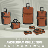 Travel Select Amsterdam Softside Expandable Luggage with Rolling Wheels, Red, 2 - Piece Set (15/21)