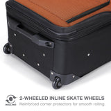 Travel Select Amsterdam Softside Expandable Luggage with Rolling Wheels, Red, 2 - Piece Set (15/21)