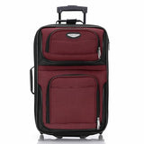 Travel Select Amsterdam Softside Expandable Luggage with Rolling Wheels, Red, 21 - Inch Carry - on