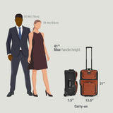 Travel Select Amsterdam Softside Expandable Luggage with Rolling Wheels, Red, 21 - Inch Carry - on