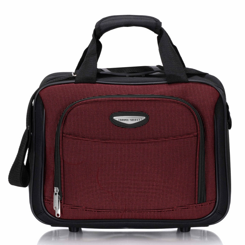 Travel Select Amsterdam Softside Expandable Luggage with Rolling Wheels, Red, 4 - Piece Set (15/21/25/29)