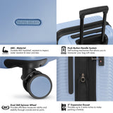 Travel Select Bridgetown Hardside Expandable Luggage w/TSA Lock, Light Blue, 21 - Inch Carry - on
