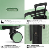 Travel Select Bridgetown Hardside Expandable Luggage w/TSA Lock, Light Green, 21 - Inch Carry - on