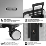 Travel Select Bridgetown Hardside Expandable Luggage w/TSA Lock, Silver, 21 - Inch Carry - on