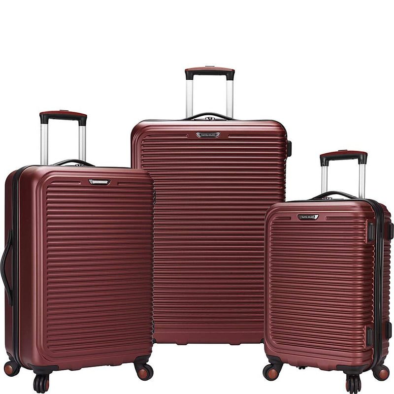 Travel Select 's Savannah 3 - piece Hardside Spinner Luggage Set Red