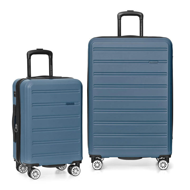 Travel Select Snowcreek Hardside Expandable Spinner Luggage Set w/USB Port, Navy, 2 - Piece