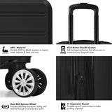 Travel Select Snowcreek Hardside Expandable Spinner Luggage w/USB Port, Black, 21 - Inch Carry - on