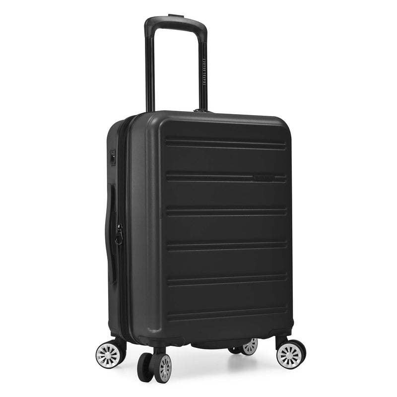 Travel Select Snowcreek Hardside Expandable Spinner Luggage w/USB Port, Black, 21 - Inch Carry - on
