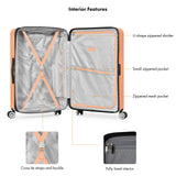 Travel Select Snowcreek Hardside Expandable Spinner w/USB Port, Tangerine, 21 - Inch Carry - on