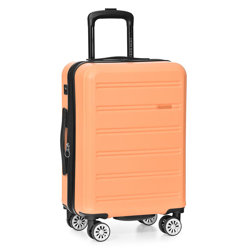 Travel Select Snowcreek Hardside Expandable Spinner w/USB Port, Tangerine, 21 - Inch Carry - on