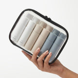 Travel Toiletry Bag for Men,Clear Hard Shell Zipper Case,2pcs Large Capacity Portable Toiletry Organizer Dopp Kit Water - Resistant Shaving Bag For Toiletries Accessories,Makeup Cosmetic Bag For Women