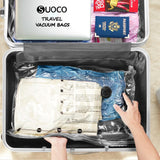 Travel Vacuum Bags for Clothing with Rechargeable Electric Pump, Compression Packing Cubes Organizer Storage for Luggage Suitcase, Space Saver Seal Bags for Vacation Cruise, 18 Combo
