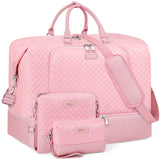 Travel Weekender Bag for Women, 21" Overnight Bag with Shoe Compartment 50L Large Travel Duffel Bag Carry On Tote for Weekend, Overnight, Business Trips, Water Resistant