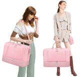 Travel Weekender Bag for Women, 21" Overnight Bag with Shoe Compartment 50L Large Travel Duffel Bag Carry On Tote for Weekend, Overnight, Business Trips, Water Resistant