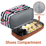 Travel Weekender Bag for Women, Overnight Bag with Shoe Compartment Oversized Travel Duffel Bag Carry On Tote 21"