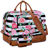 Travel Weekender Bag for Women, Overnight Bag with Shoe Compartment Oversized Travel Duffel Bag Carry On Tote 21"