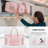 Travel Weekender Bags for Women - Duffle Bag Women with Shoe Compartment Carry On Overnight Bag with Toiletry Bag Duffel Bags with Wet Pocket for Gym Hospital Bags for Labor and Delivery Pink