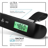 TravelArim Portable Luggage Scale Travel Digital, 110lb/50kg Suitcase Luggage Weight Scale with Hook, Backlight LCD Display with Battery Included