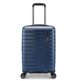 Traveler's Choice Archer Polycarbonate Hardside Spinner Luggage Set, Blue, Carry - On 21 - Inch, Tie Down Straps
