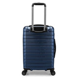 Traveler's Choice Archer Polycarbonate Hardside Spinner Luggage Set, Blue, Carry - On 21 - Inch, Tie Down Straps