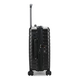 Traveler's Choice Archer Polycarbonate Hardside Spinner Luggage Set, Tie Down Straps, Black, Carry - On 21 - Inch