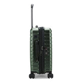 Traveler's Choice Archer Polycarbonate Hardside Spinner Luggage Set, Tie Down Straps, Green, Carry - On 21 - Inch
