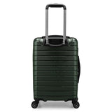 Traveler's Choice Archer Polycarbonate Hardside Spinner Luggage Set, Tie Down Straps, Green, Carry - On 21 - Inch