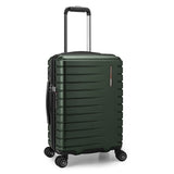 Traveler's Choice Archer Polycarbonate Hardside Spinner Luggage Set, Tie Down Straps, Green, Carry-On 21-Inch
