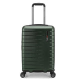 Traveler's Choice Archer Polycarbonate Hardside Spinner Luggage Set, Tie Down Straps, Green, Carry - On 21 - Inch