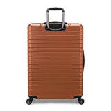 Traveler's Choice Archer Polycarbonate Hardside Spinner Luggage Set,Tie Down Straps, Orange, Checked 29 - Inch