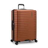 Traveler's Choice Archer Polycarbonate Hardside Spinner Luggage Set,Tie Down Straps, Orange, Checked 29 - Inch