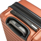 Traveler's Choice Archer Polycarbonate Hardside Spinner Luggage Set,Tie Down Straps, Orange, Checked 29 - Inch